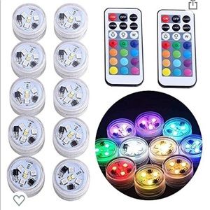 Waterproof multi color LED lights-12 pack